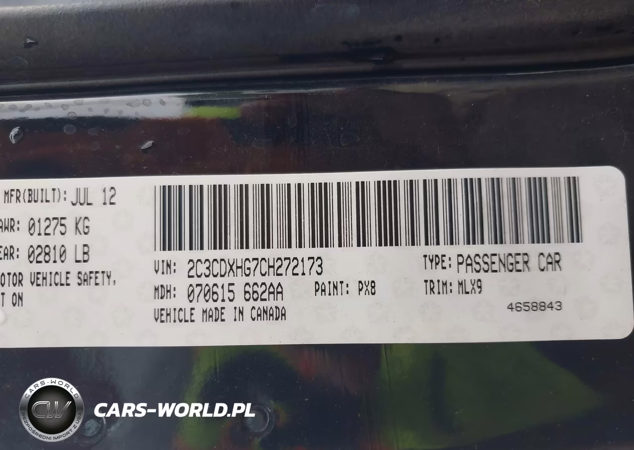 2012 Dodge Charger Sxt VIN:2C3CDXHG7CH272173 - 9