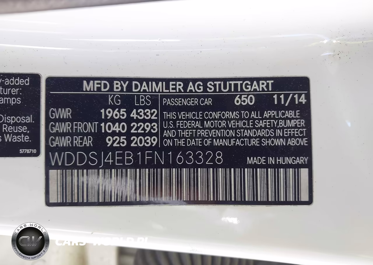 2015 Mercedes-Benz Cla 250 VIN:WDDSJ4EB1FN163328 - 9