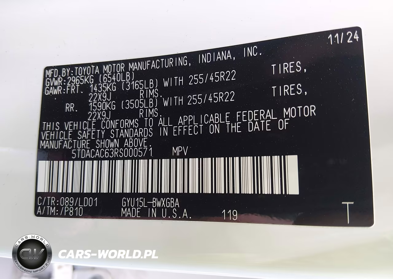 2024 Lexus Tx 550H+ Luxury VIN:5TDACAC63RS000571 - 9