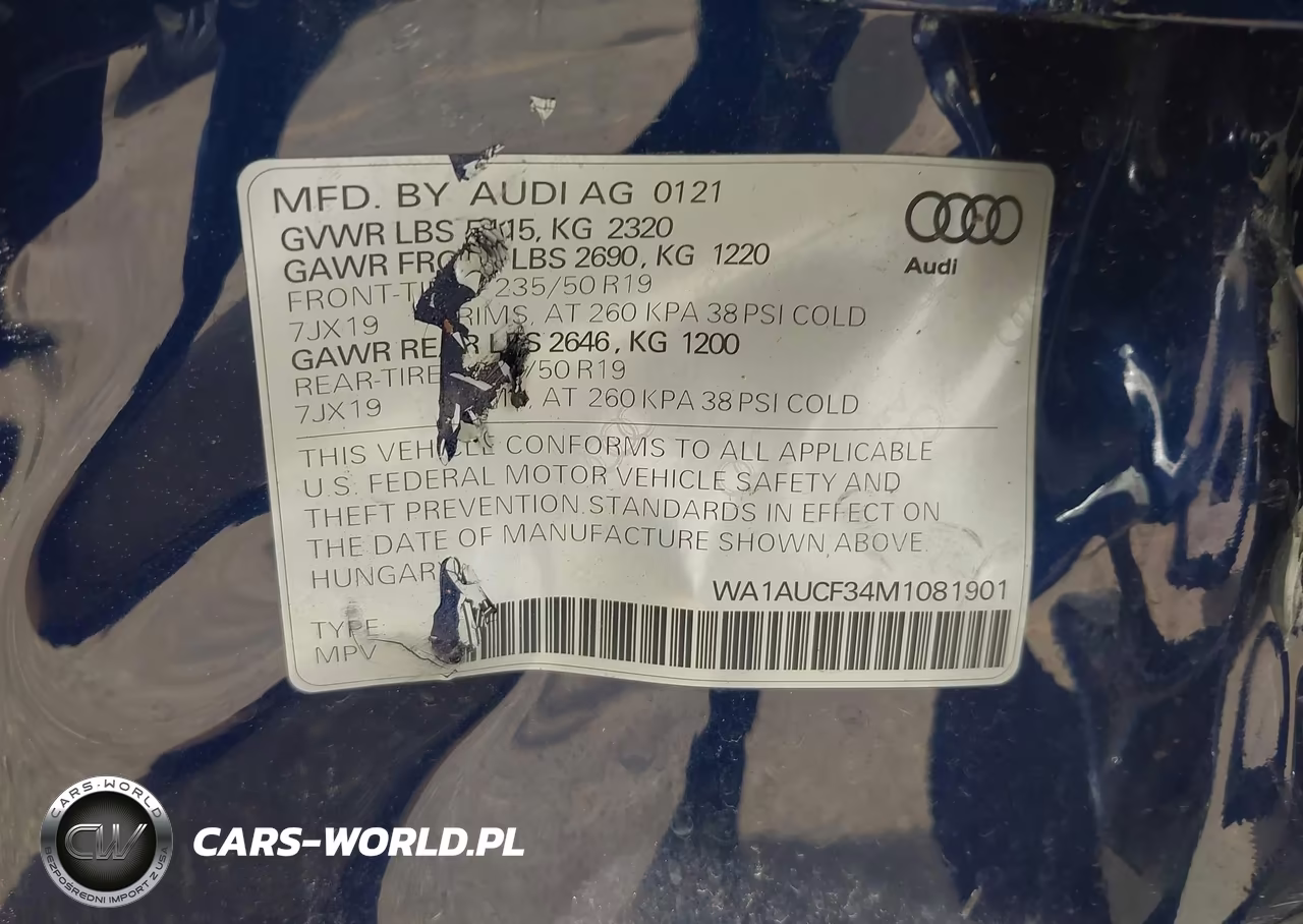 2021 Audi Q3 Premium 40 Tfsi Quattro Tiptronic VIN:WA1AUCF34M1081901 - 9
