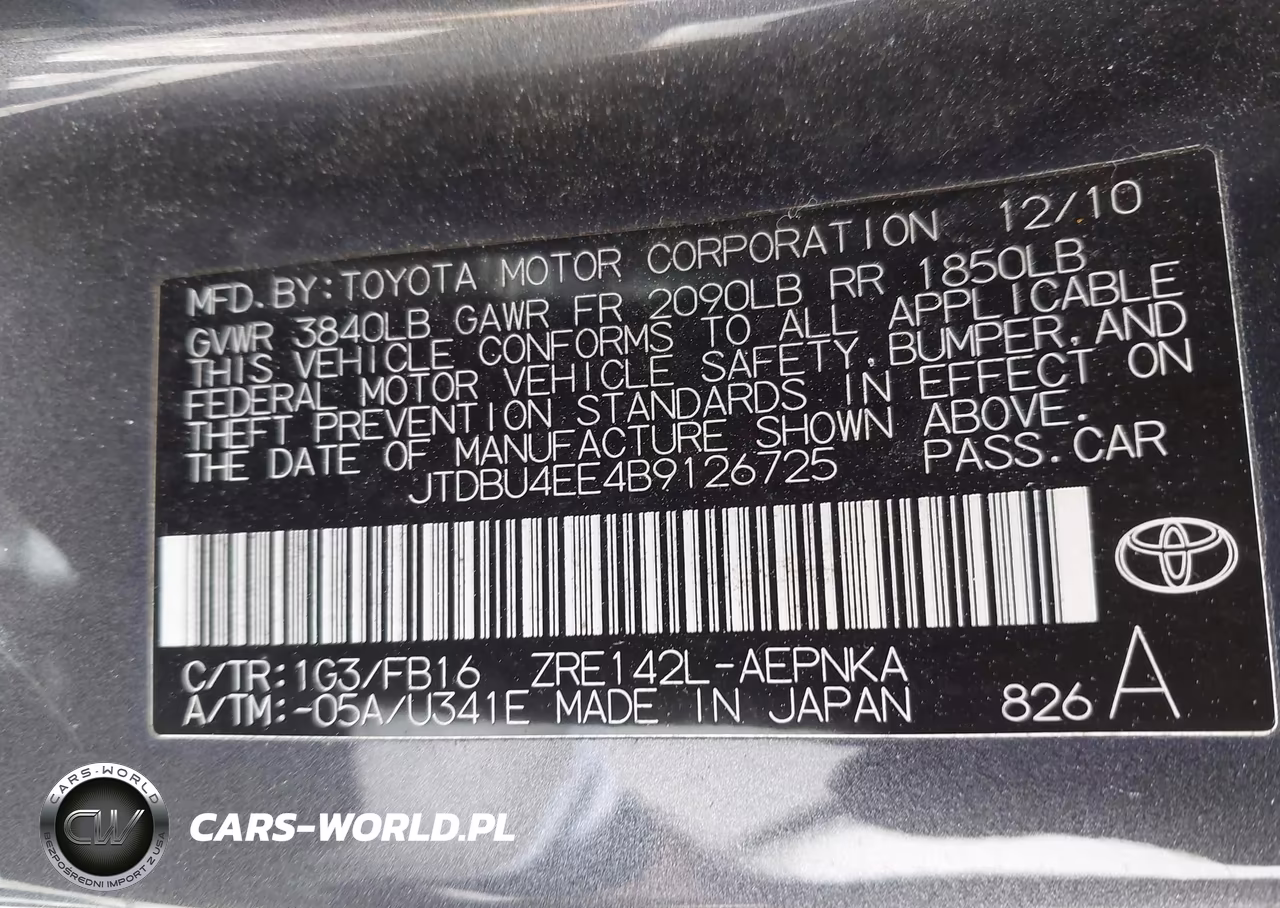 2011 Toyota Corolla Le VIN:JTDBU4EE4B9126725 - 9