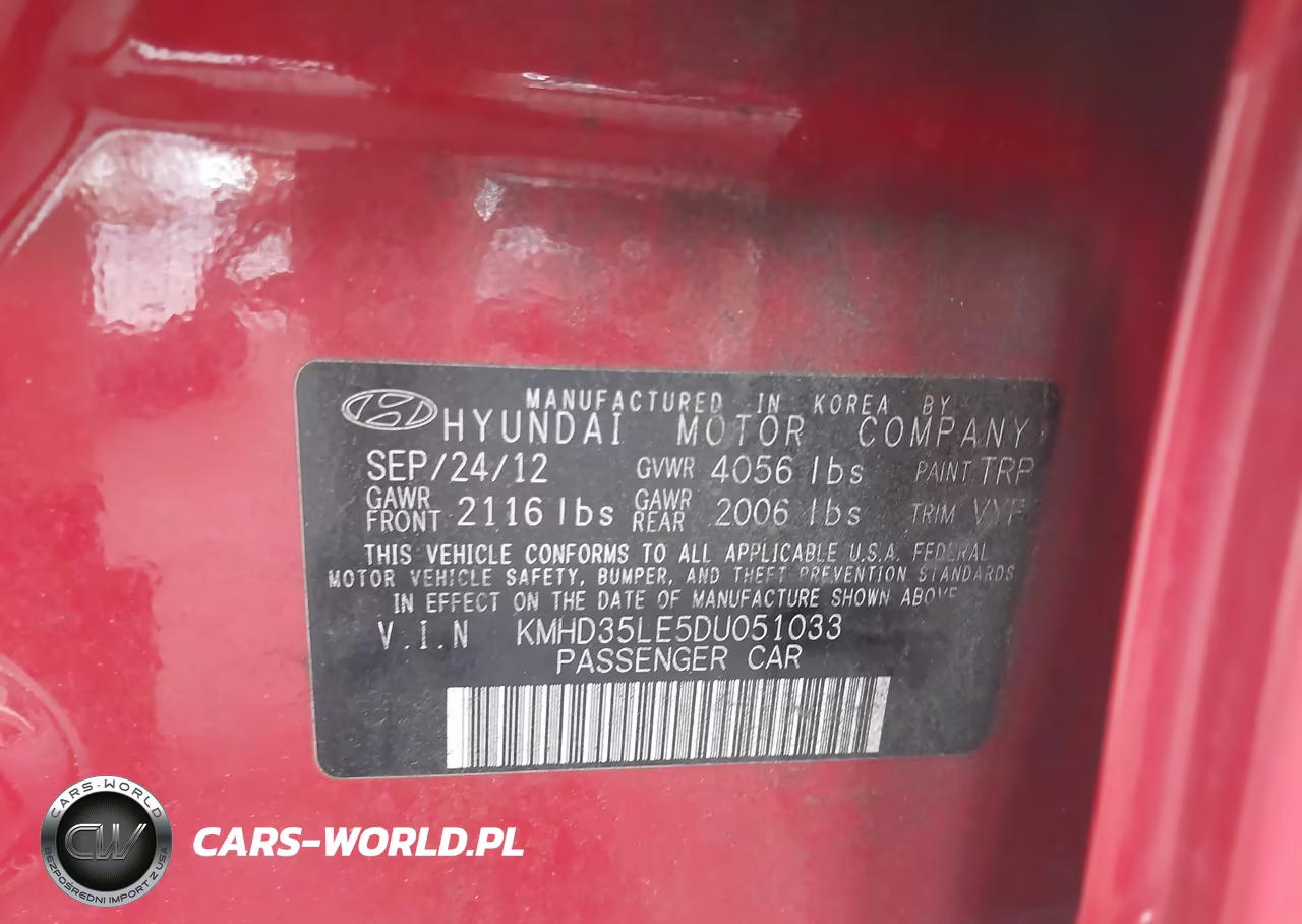 2013 Hyundai Elantra Gt VIN:KMHD35LE5DU051033 - 9