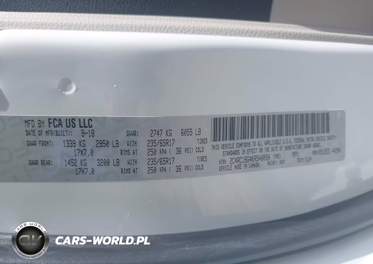 2019 Chrysler Pacifica Touring L VIN:2C4RC1BG4KR540054 - 9
