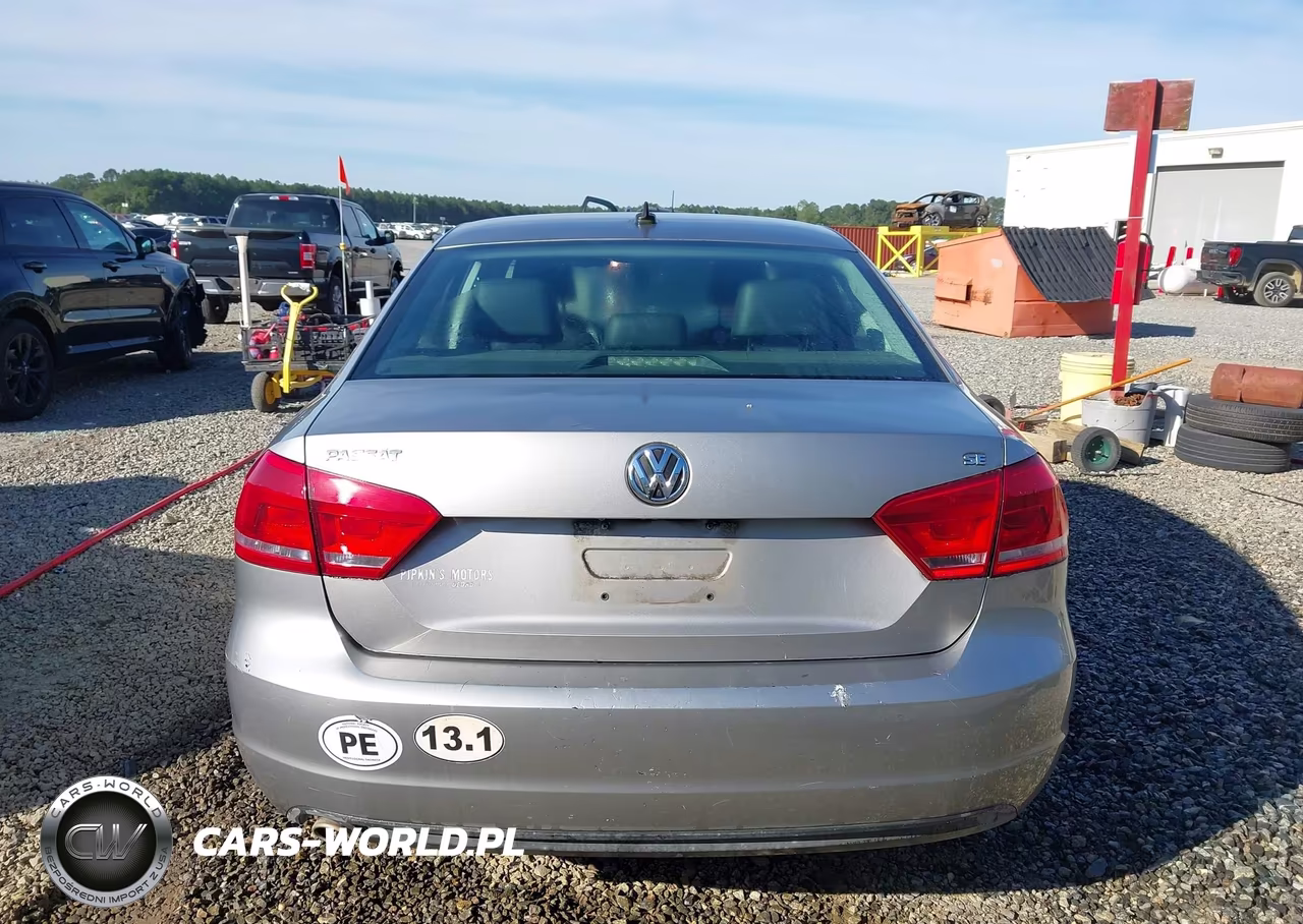 2013 Volkswagen Passat 2.5L Se VIN:1VWBH7A35DC020295 - 16