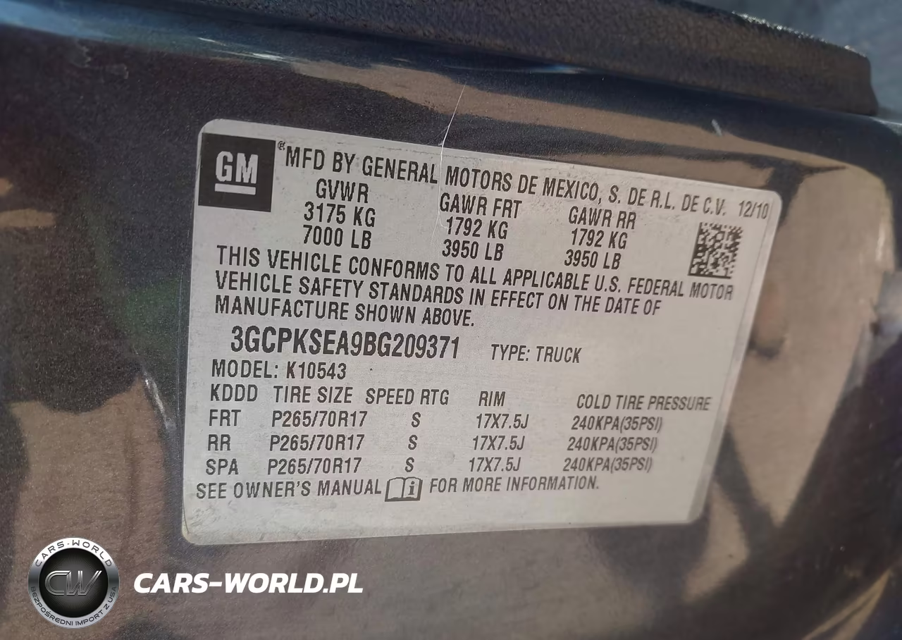2011 Chevrolet Silverado 1500 Lt VIN:3GCPKSEA9BG209371 - 9