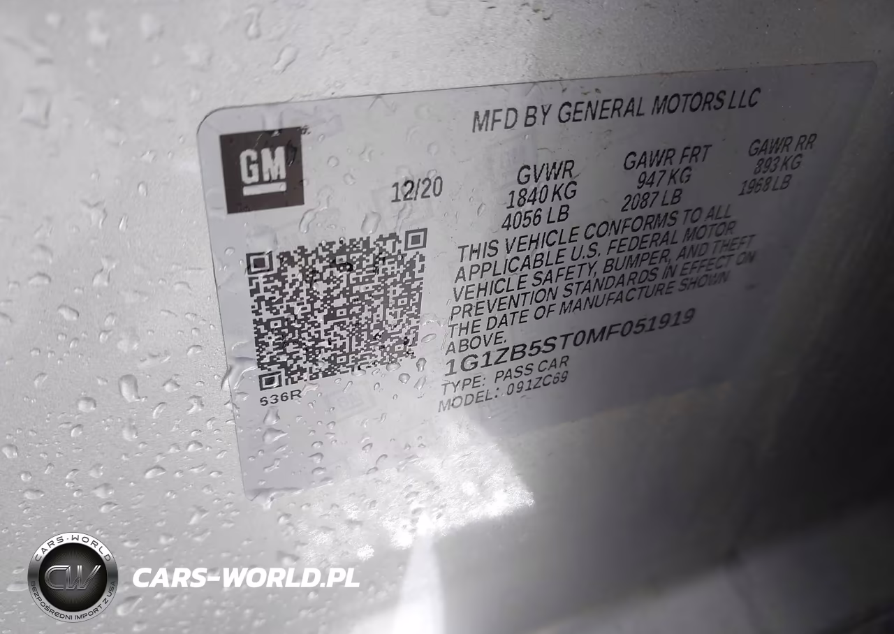 2021 Chevrolet Malibu Fwd Ls VIN:1G1ZB5ST0MF051919 - 9