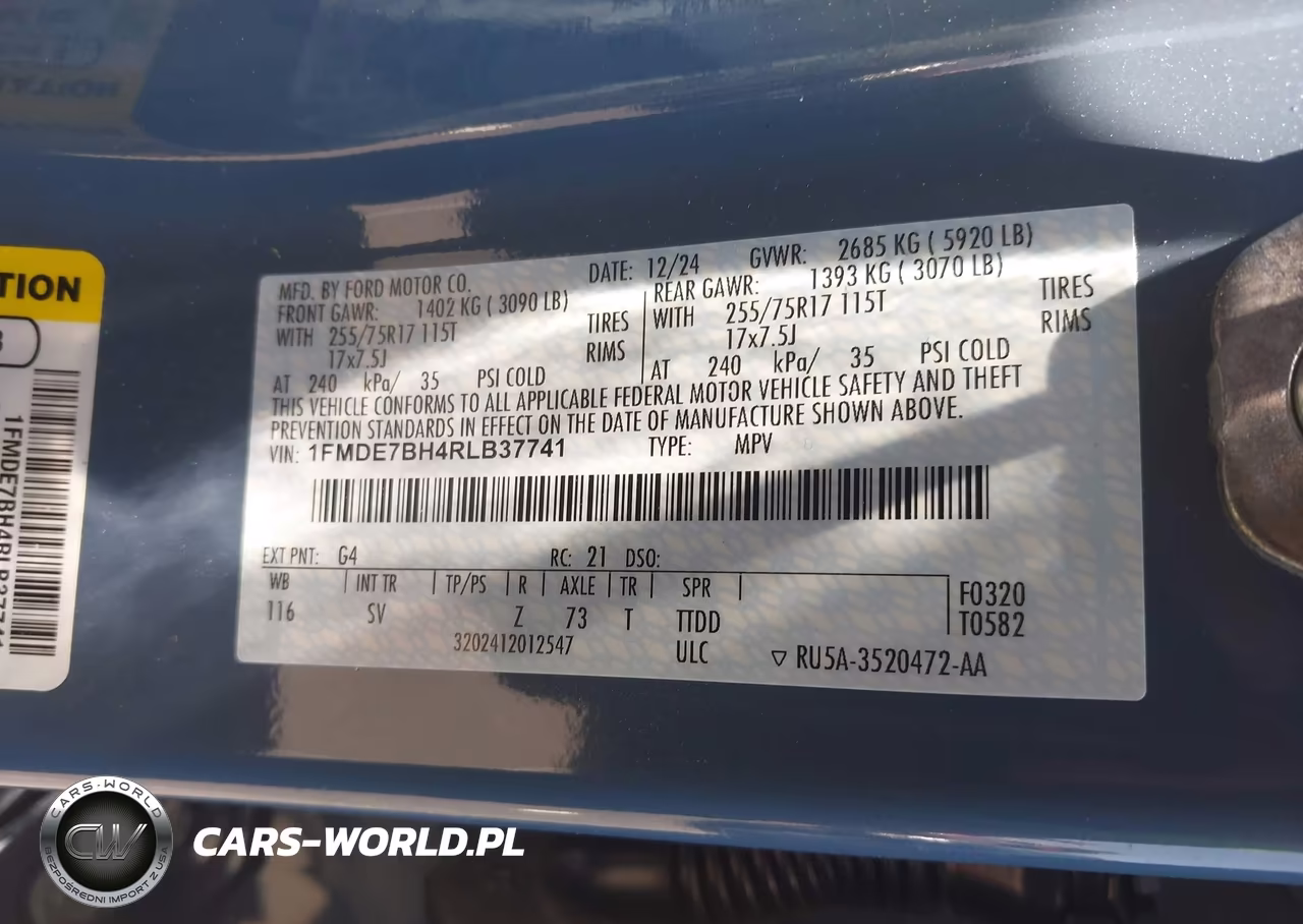 2024 Ford Bronco Big Bend VIN:1FMDE7BH4RLB37741 - 9