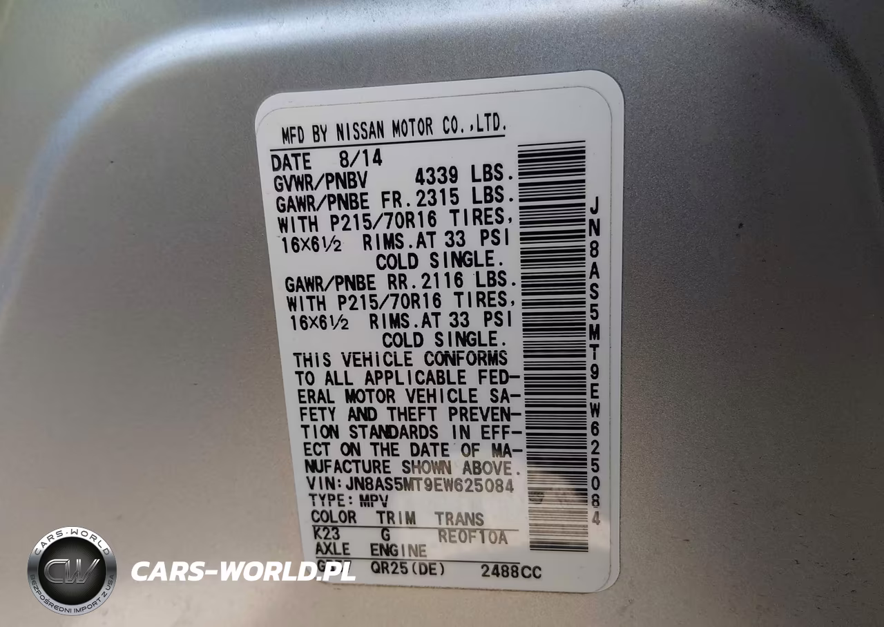 2014 Nissan Rogue Select S VIN:JN8AS5MT9EW625084 - 9