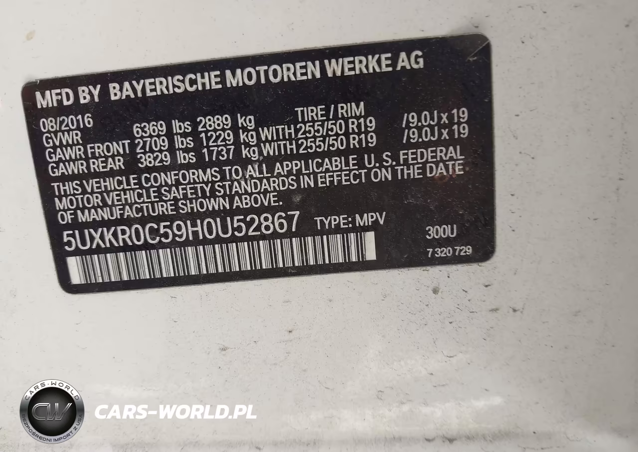 2017 BMW X5 xDrive35I VIN:5UXKR0C59H0U52867 - 9