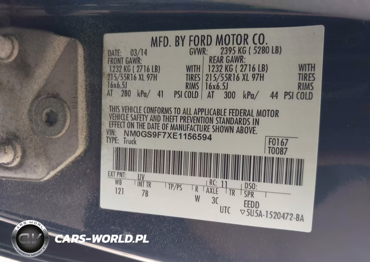 2014 Ford Transit Connect Xlt VIN:NM0GS9F7XE1156594 - 9