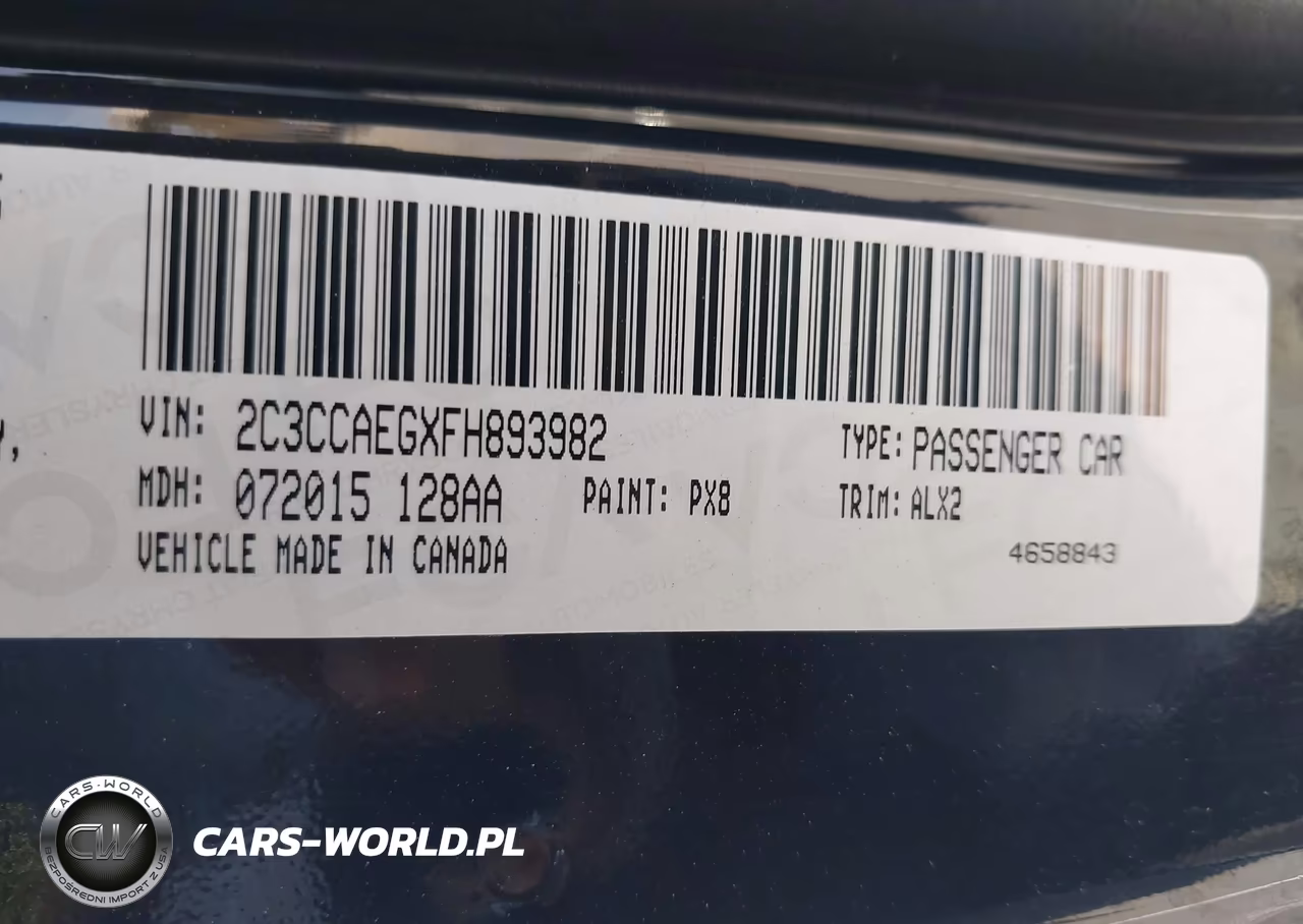 2015 Chrysler 300C VIN:2C3CCAEGXFH893982 - 9