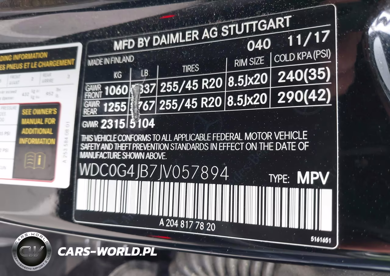 2018 Mercedes-Benz Glc 300 VIN:WDC0G4JB7JV057894 - 9