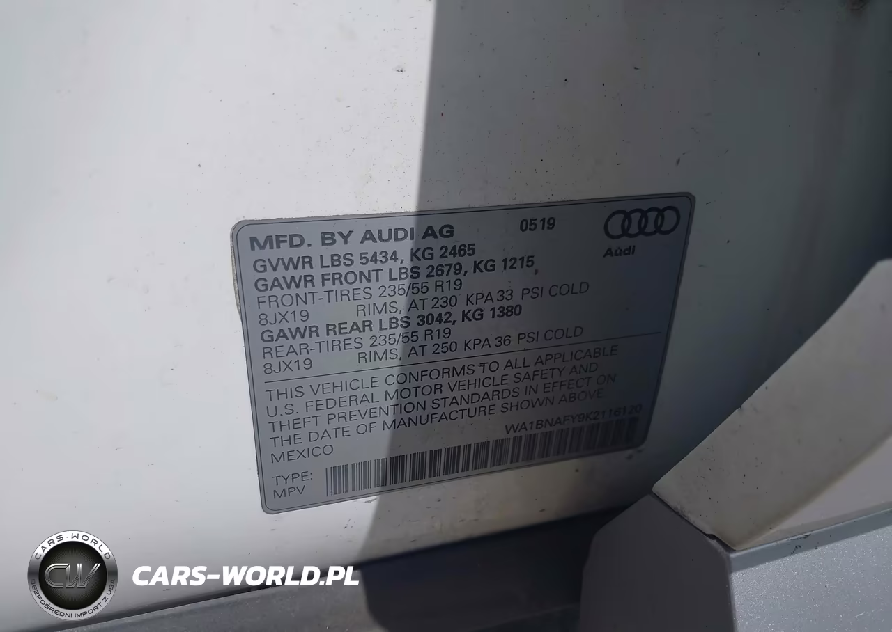 2019 Audi Q5 45 Premium VIN:WA1BNAFY9K2116120 - 9