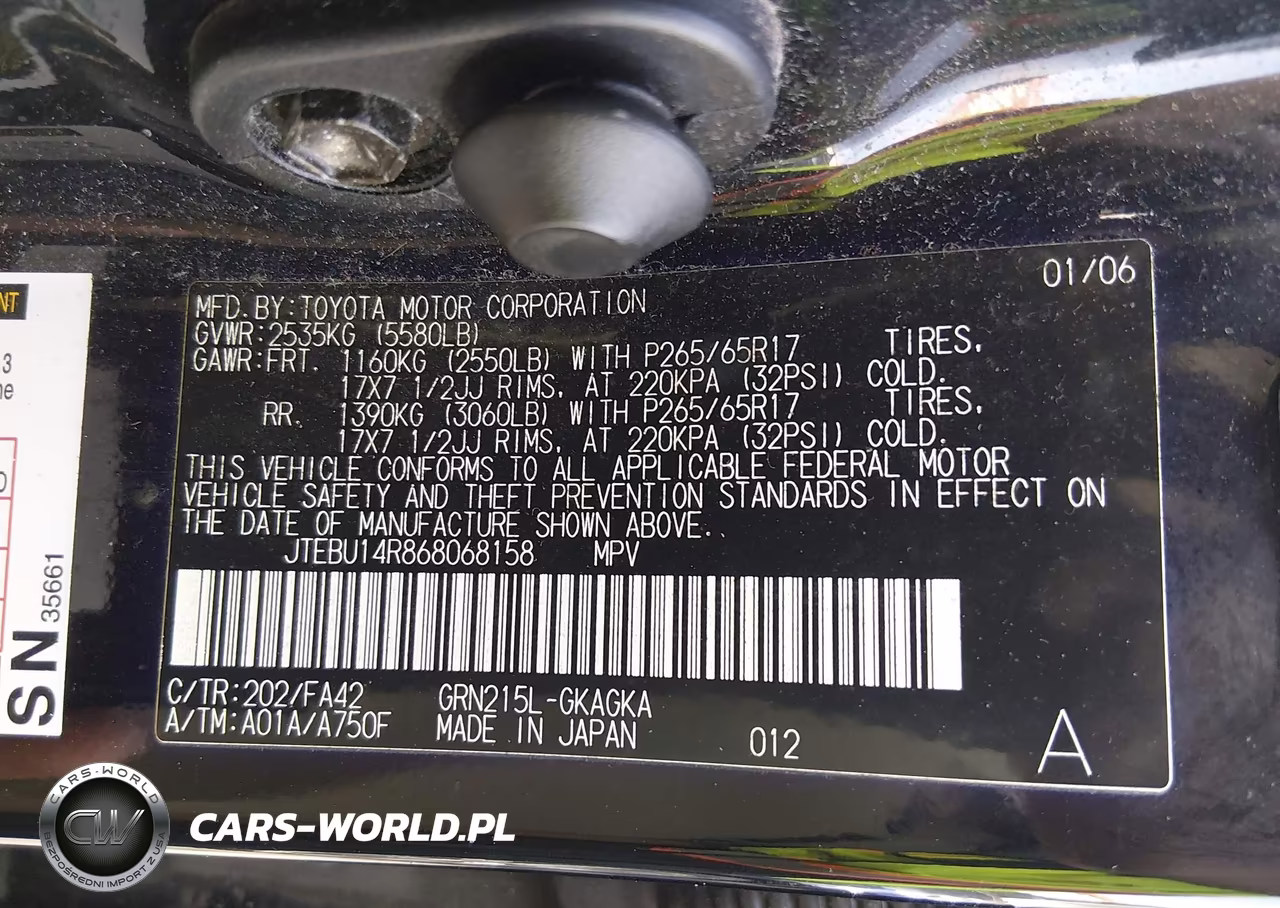 2006 Toyota 4Runner Sr5 VIN:JTEBU14R868068158 - 9