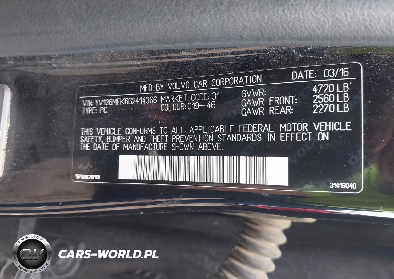 2016 Volvo S60 T5 Drive-E Premier VIN:YV126MFK6G2414366 - 9