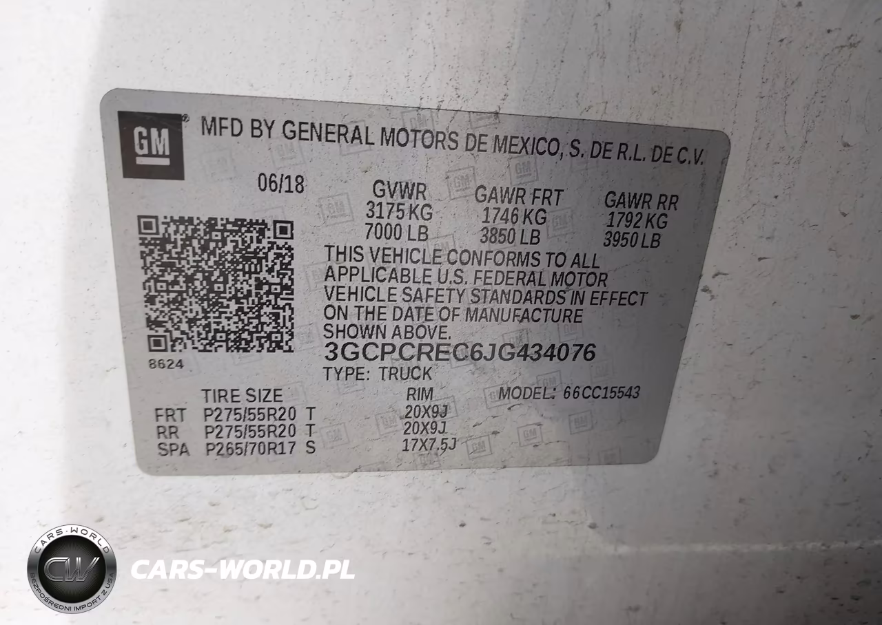2018 Chevrolet Silverado 1500 1Lt VIN:3GCPCREC6JG434076 - 9