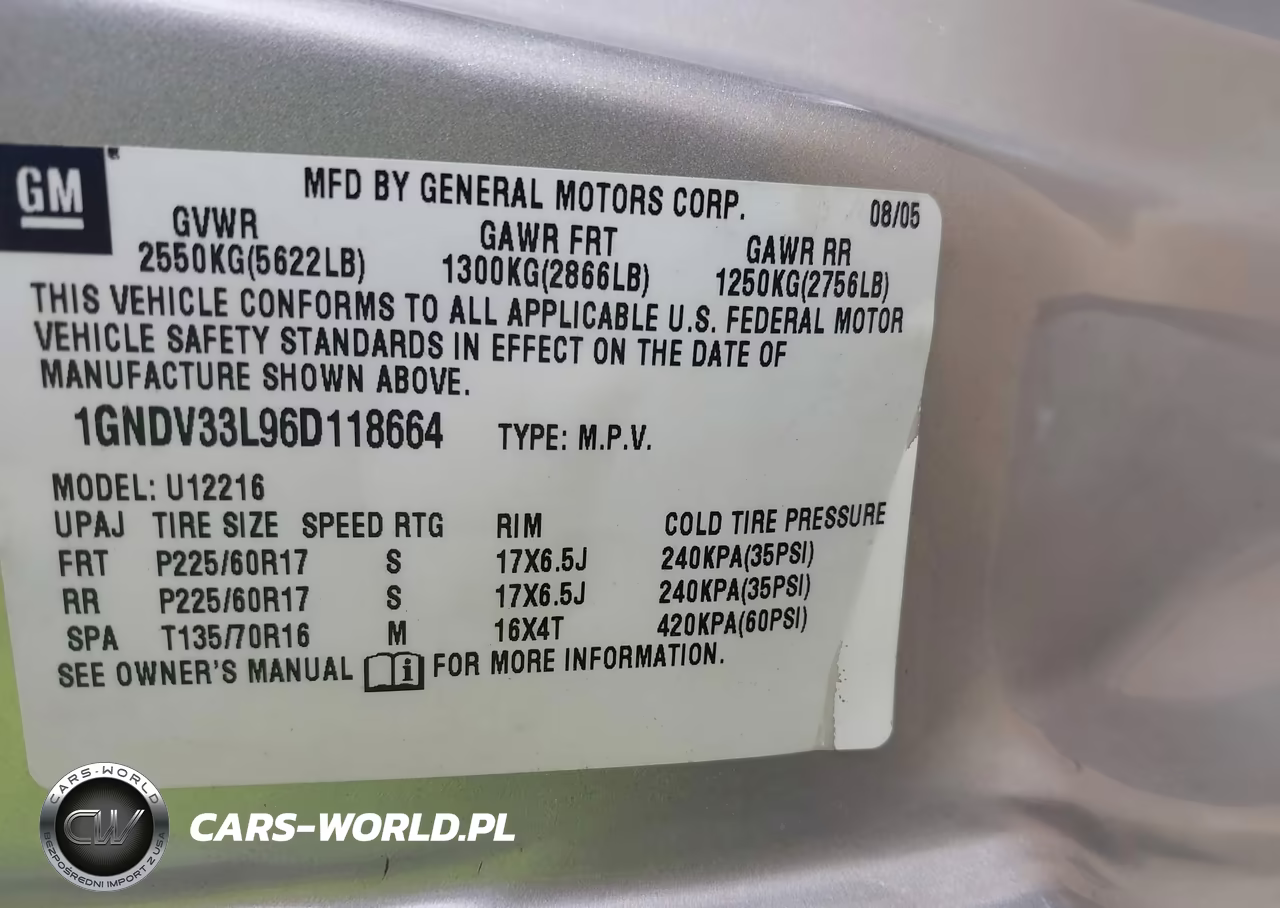 2006 Chevrolet Uplander Lt VIN:1GNDV33106D118664 - 9