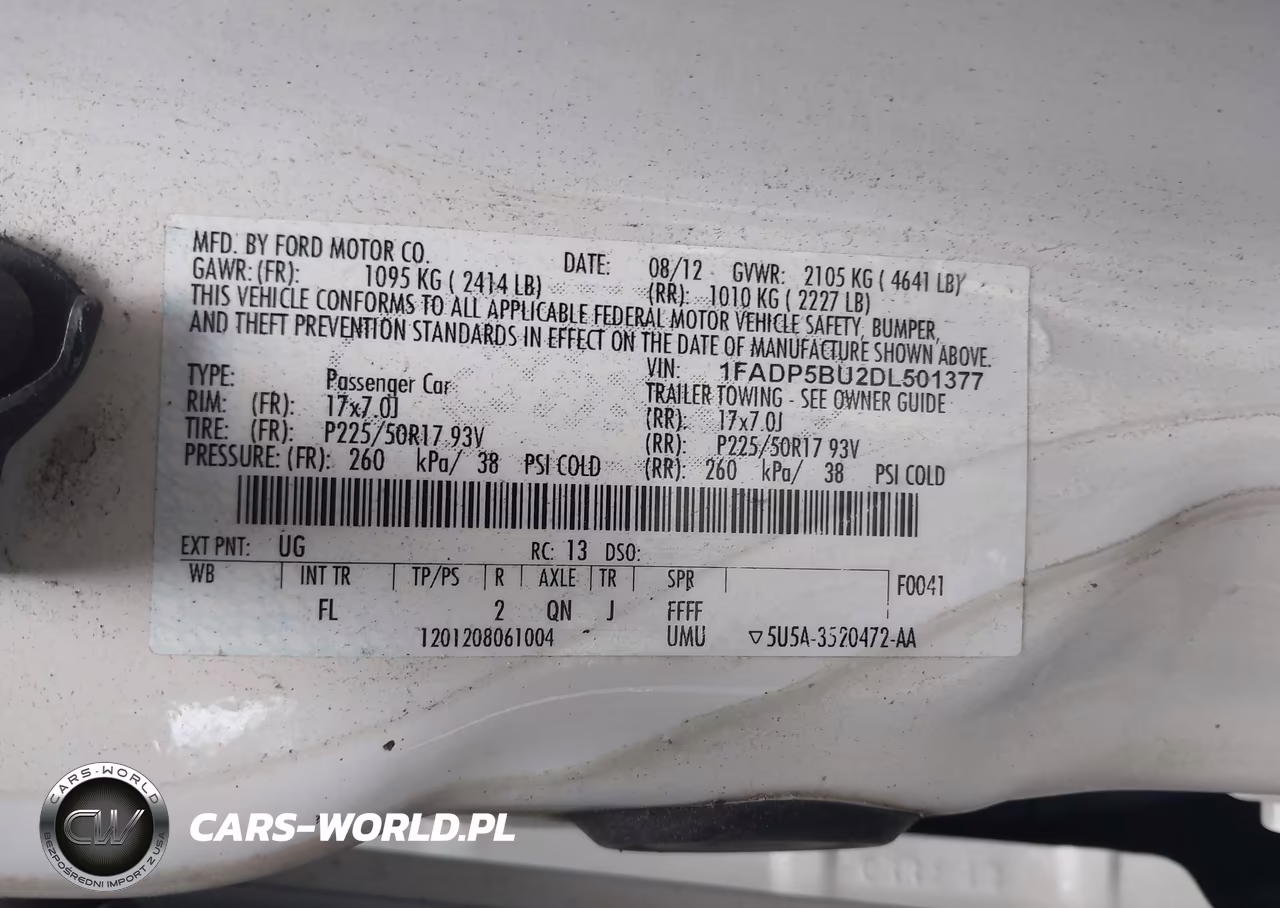 2013 Ford C-Max Hybrid Sel VIN:1FADP5BU2DL501377 - 9