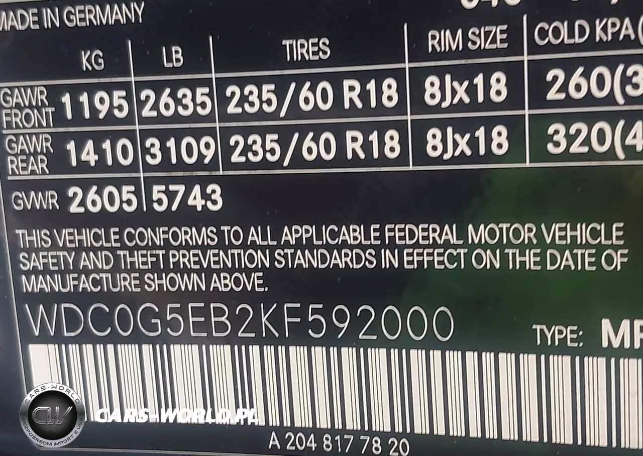2019 Mercedes-Benz Glc 350E 4Matic VIN:WDC0G5EB2KF592000 - 9