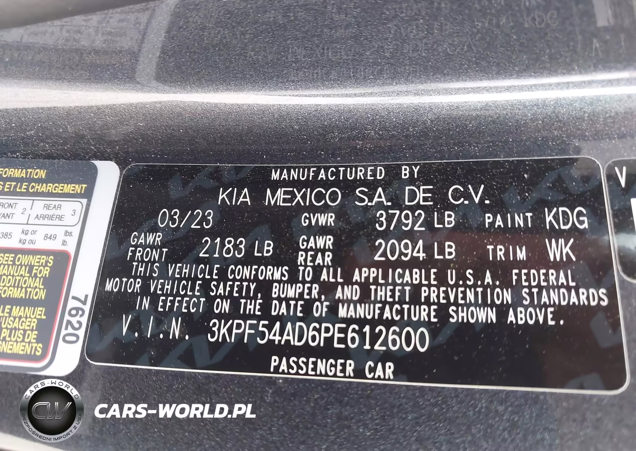 2023 Kia Forte Gt-Line VIN:3KPF54AD6PE612600 - 9