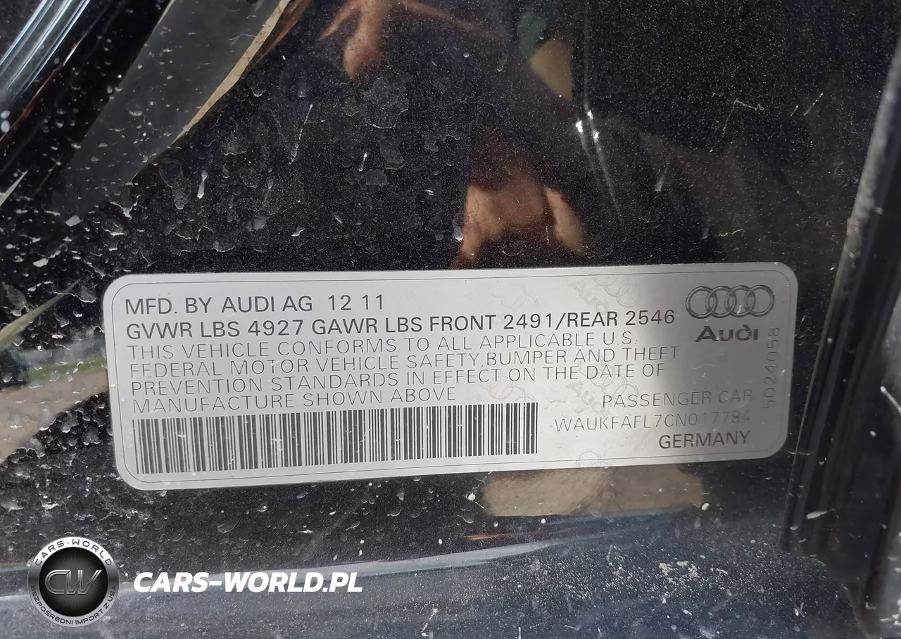 2012 Audi A4 2.0T Premium VIN:WAUKFAFL7CN017784 - 9