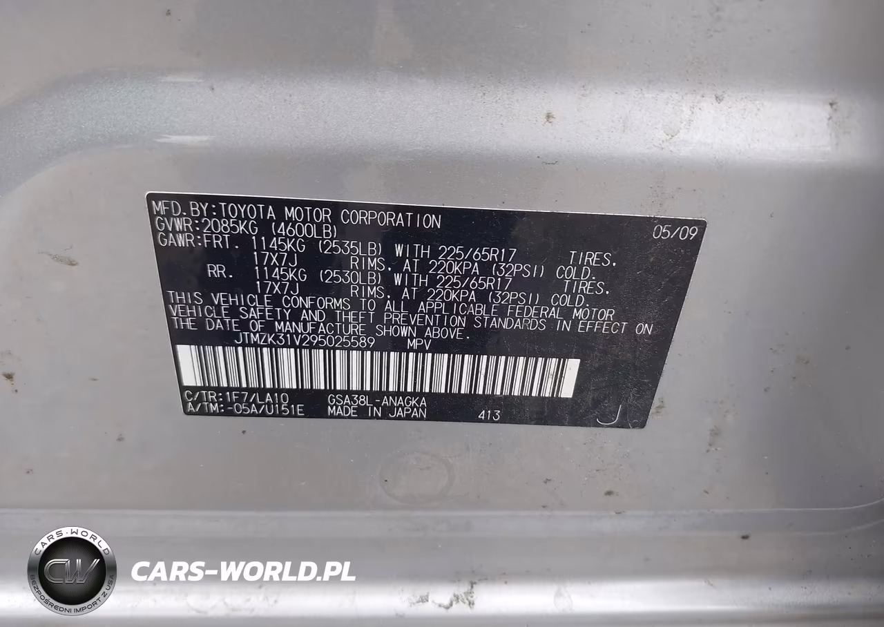 2009 Toyota Rav4 Limited V6 VIN:JTMZK31V295025589 - 9