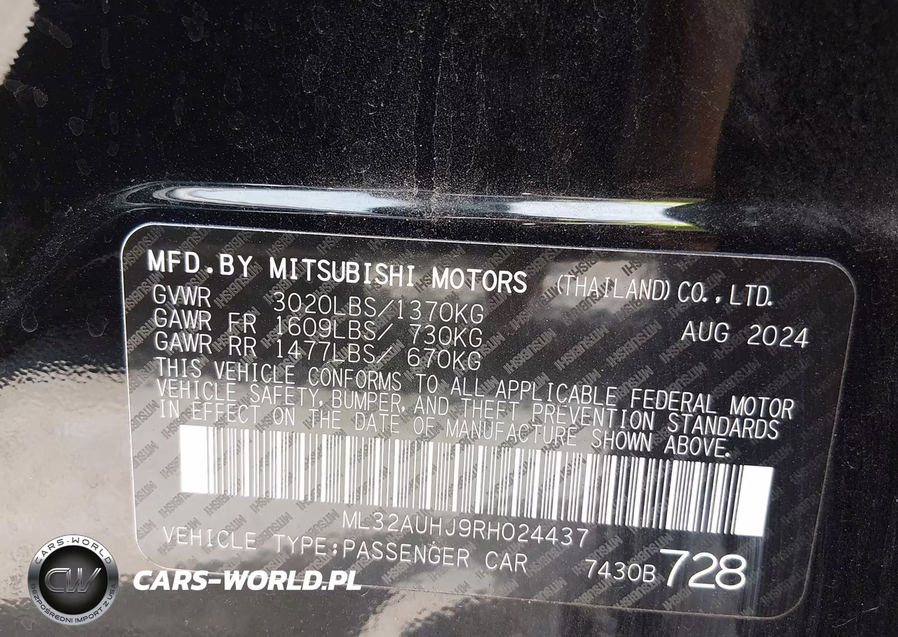 2024 Mitsubishi Mirage Es-Le VIN:ML32AUHJ9RH024437 - 9