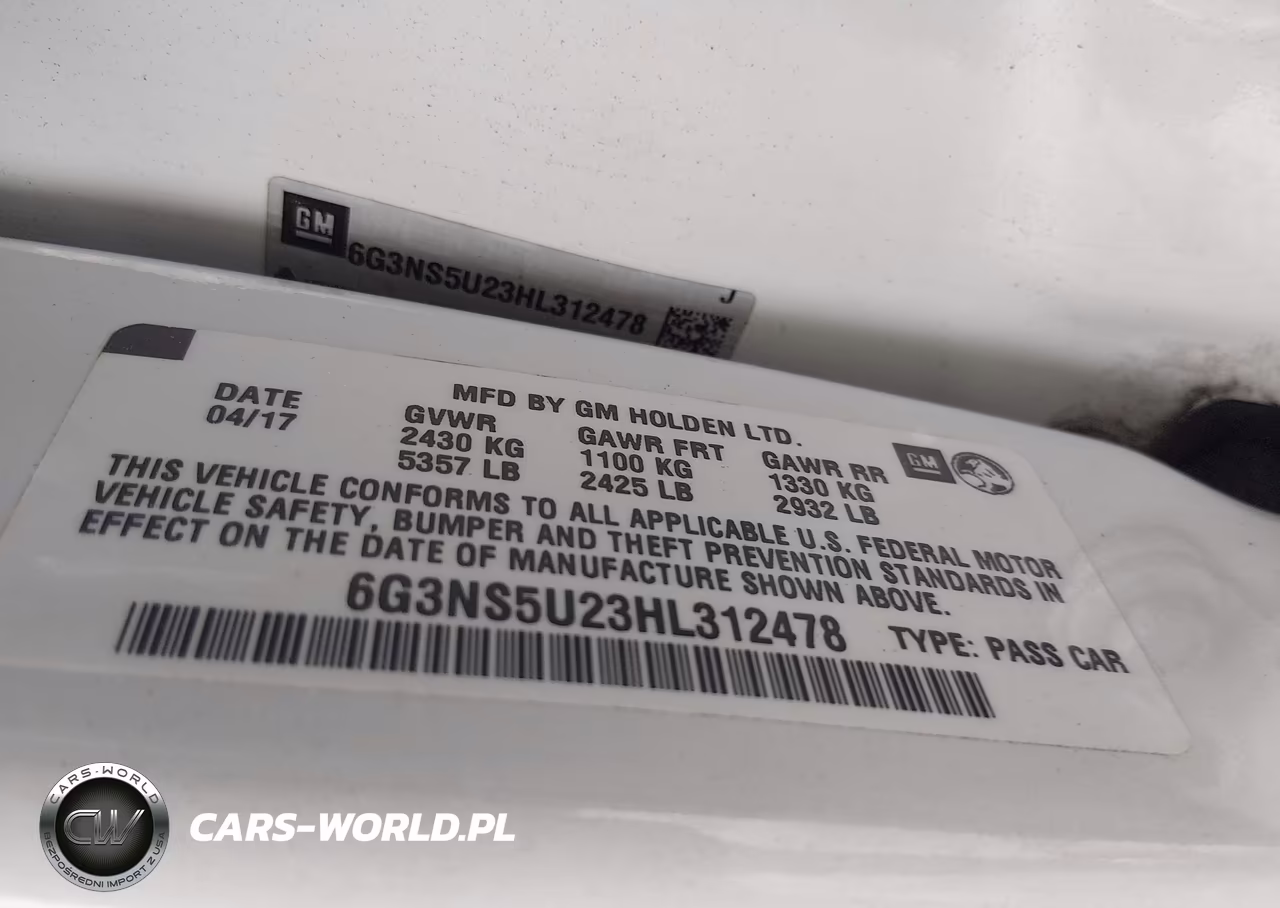 2017 Chevrolet Caprice Police VIN:6G3NS5U23HL312478 - 9