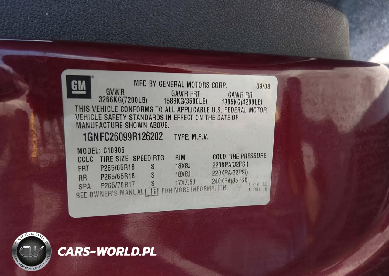 2009 Chevrolet Suburban 1500 Lt2 VIN:1GNFC26099R126202 - 9