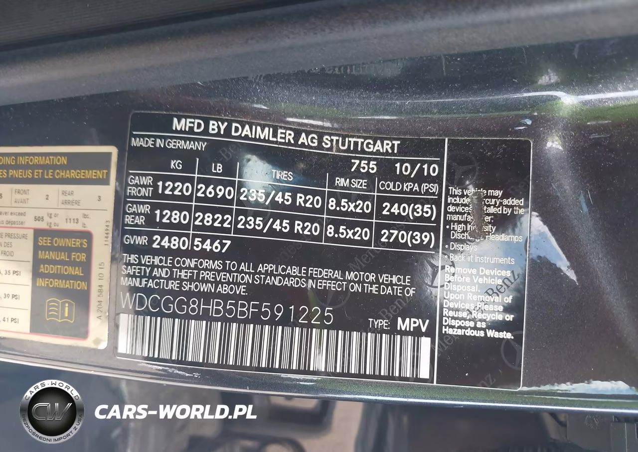 2011 Mercedes-Benz Glk 350 4Matic VIN:WDCGG8HB5BF591225 - 9