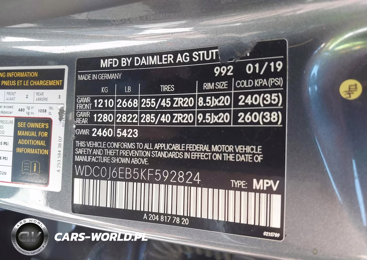 2019 Mercedes-Benz Amg Glc 43 Coupe 4Matic VIN:WDC0J6EB5KF592824 - 9
