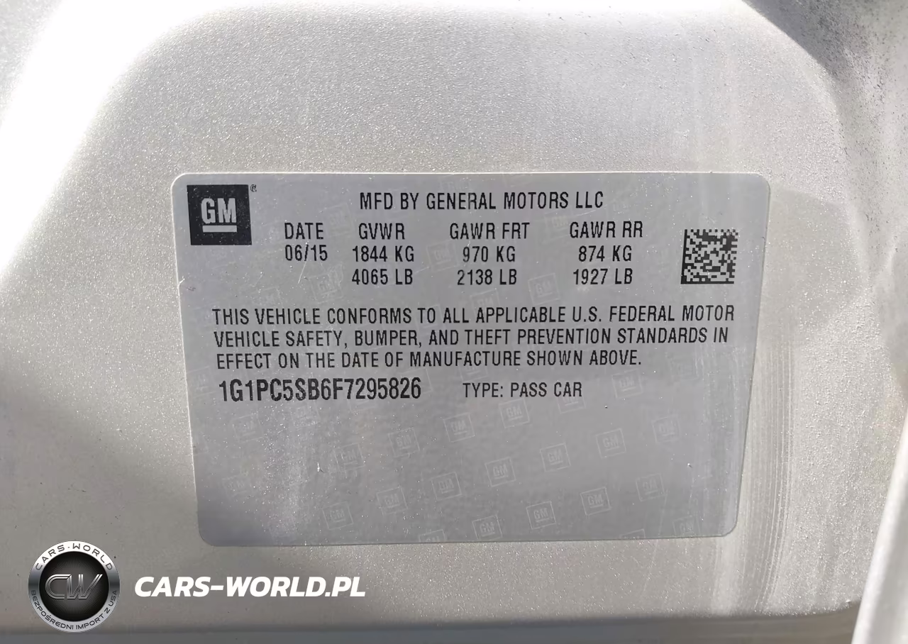2015 Chevrolet Cruze 1Lt Auto VIN:1G1PC5SB6F7295826 - 9