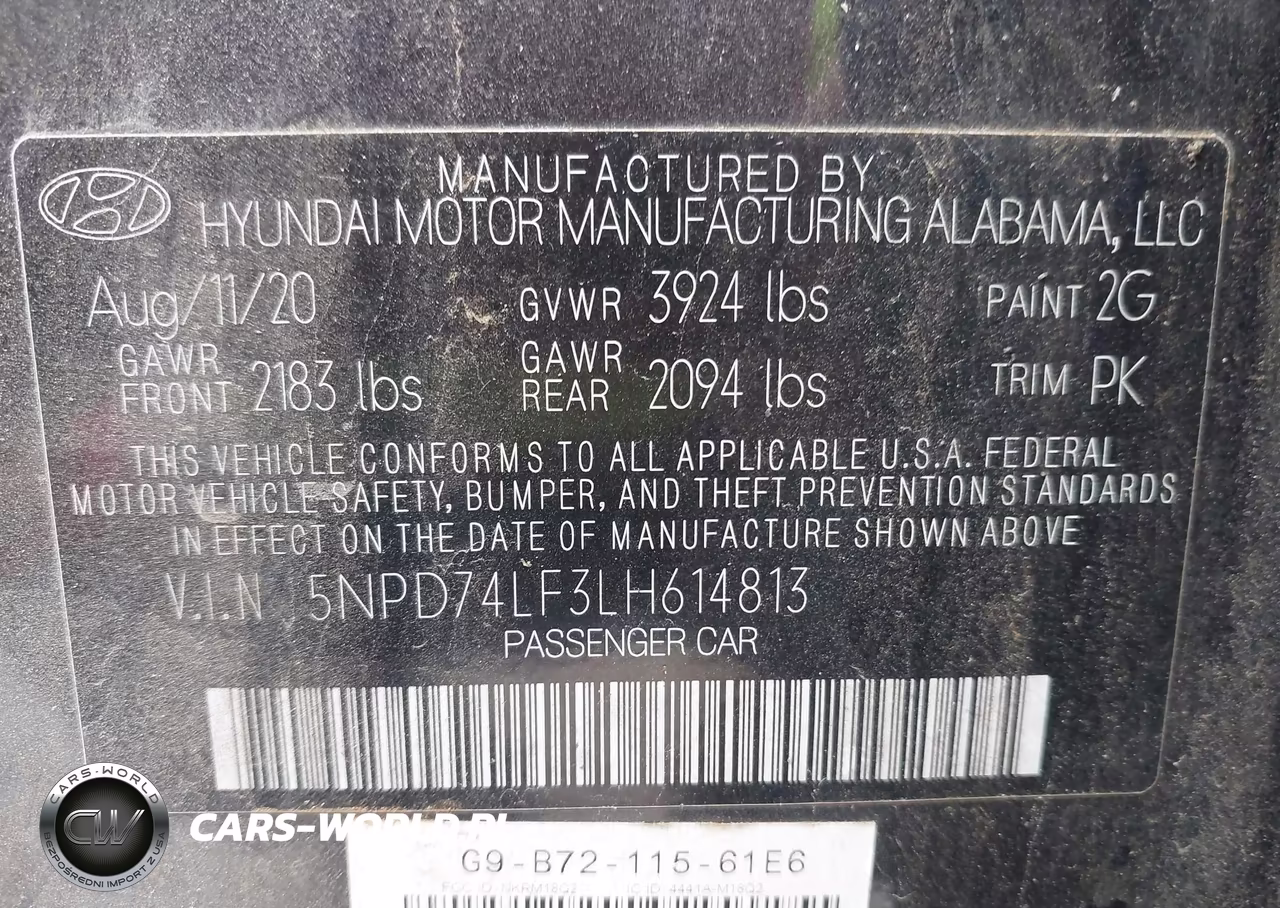 2020 Hyundai Elantra Se VIN:5NPD74LF3LH614813 - 9