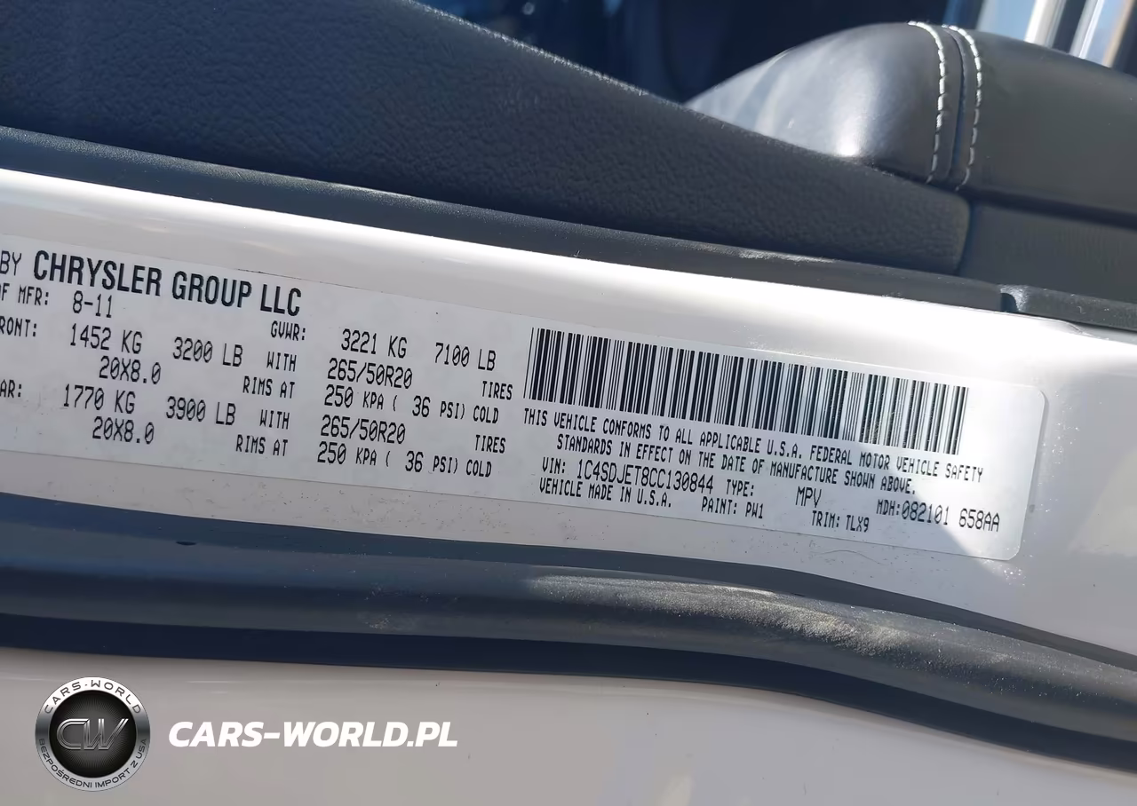 2012 Dodge Durango Citadel VIN:1C4SDJET8CC130844 - 9