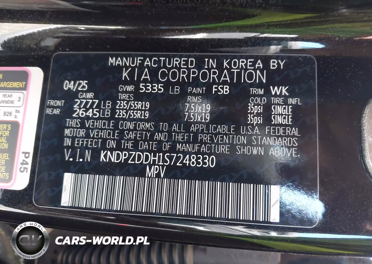 2025 Kia Sportage Plug-In Hybrid X-Line Prestige VIN:KNDPZDDH1S7248330 - 9