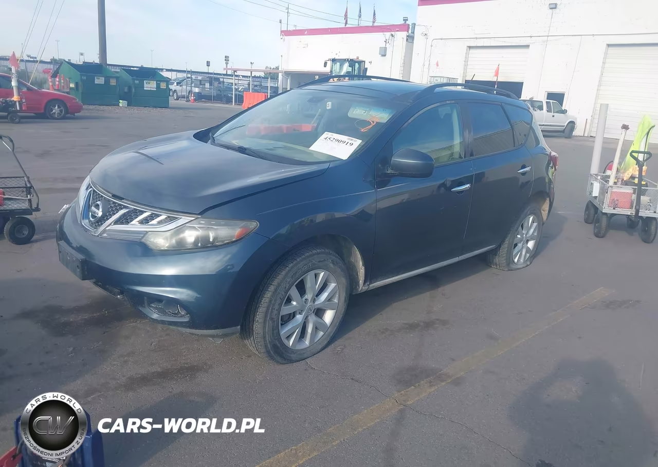 2011 Nissan Murano Sl VIN:JN8AZ1MW0BW176436 - 2