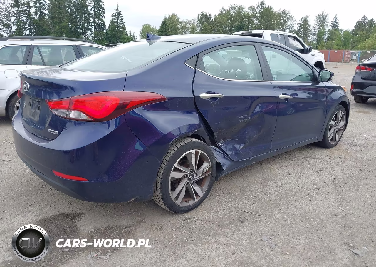 2014 Hyundai Elantra Limited VIN:5NPDH4AE6EH507958 - 4