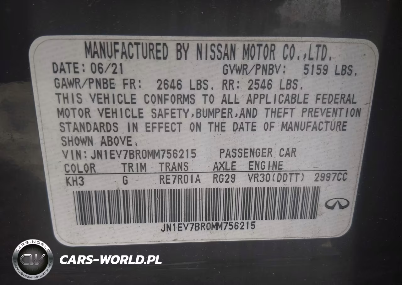 2021 Infiniti Q50 Luxe Awd VIN:JN1EV7BR0MM756215 - 9