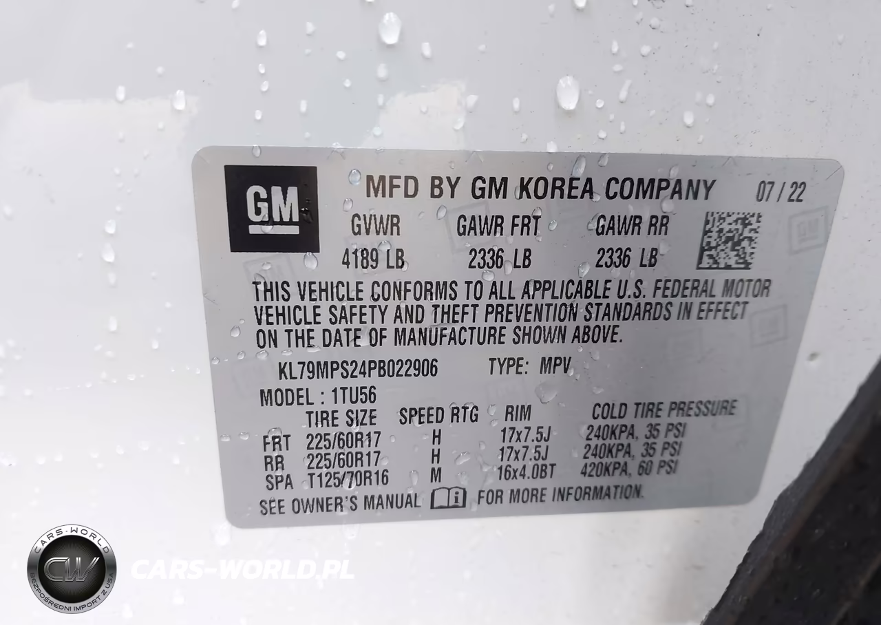 2023 Chevrolet Trailblazer Fwd Lt VIN:KL79MPS24PB022906 - 9