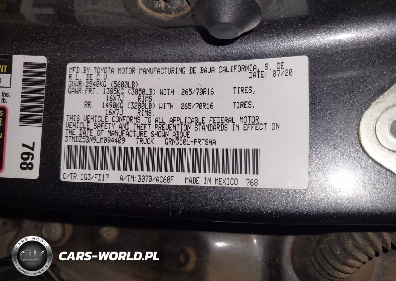 2020 Toyota Tacoma Trd Off-Road VIN:3TMDZ5BN9LM094409 - 9