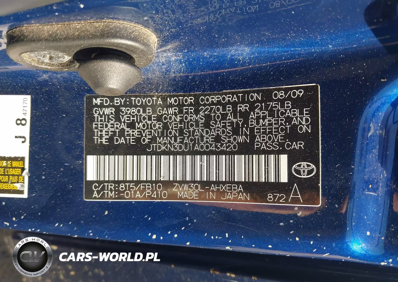 2010 Toyota Prius Iii VIN:JTDKN3DU1A0043420 - 9