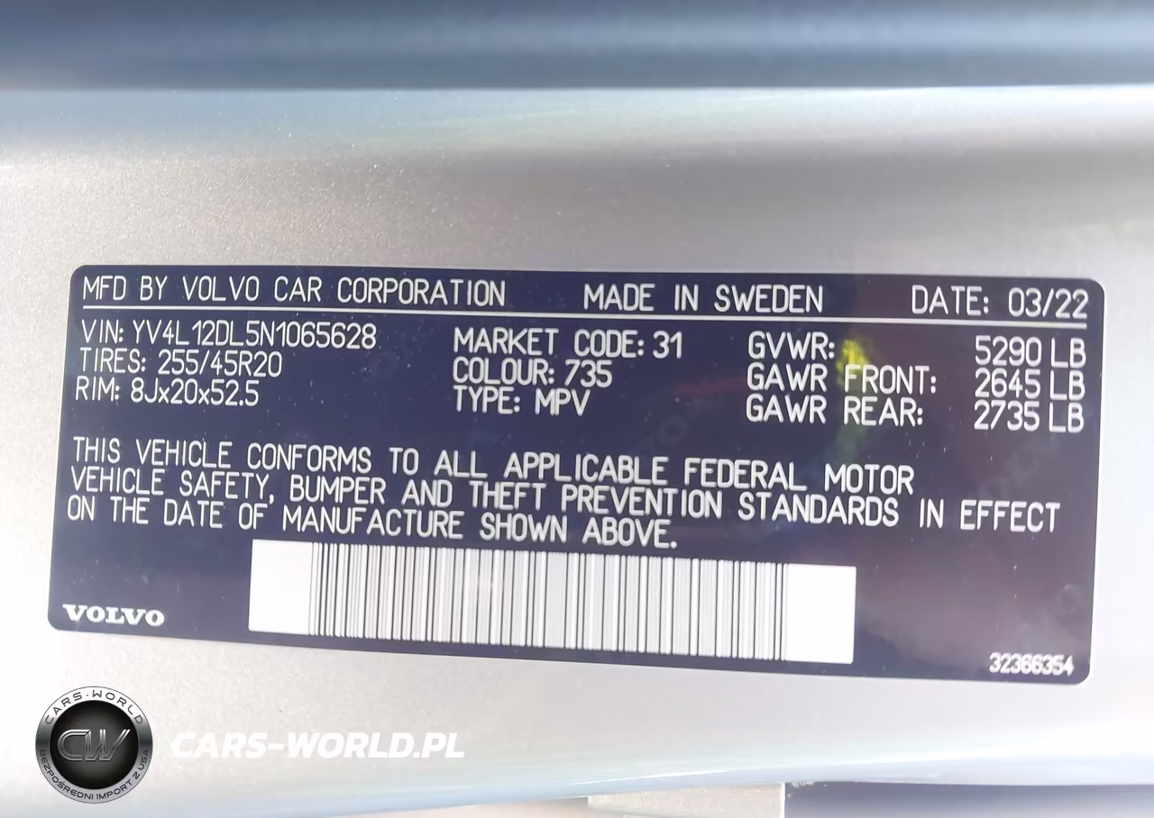 2022 Volvo Xc60 B5 Inscription VIN:YV4L12DL5N1065628 - 9