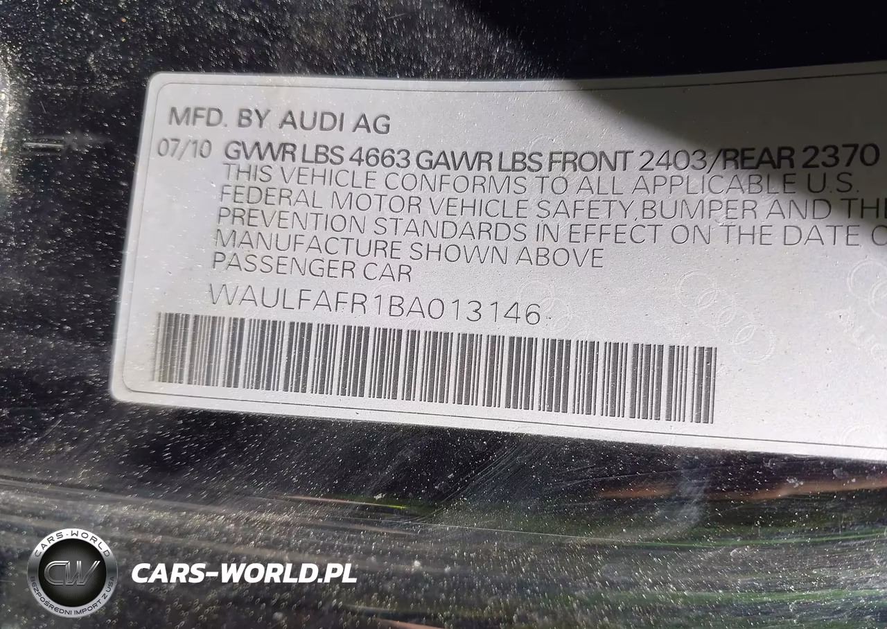 2011 Audi A5 2.0T Premium VIN:WAULFAFR1BA013146 - 9