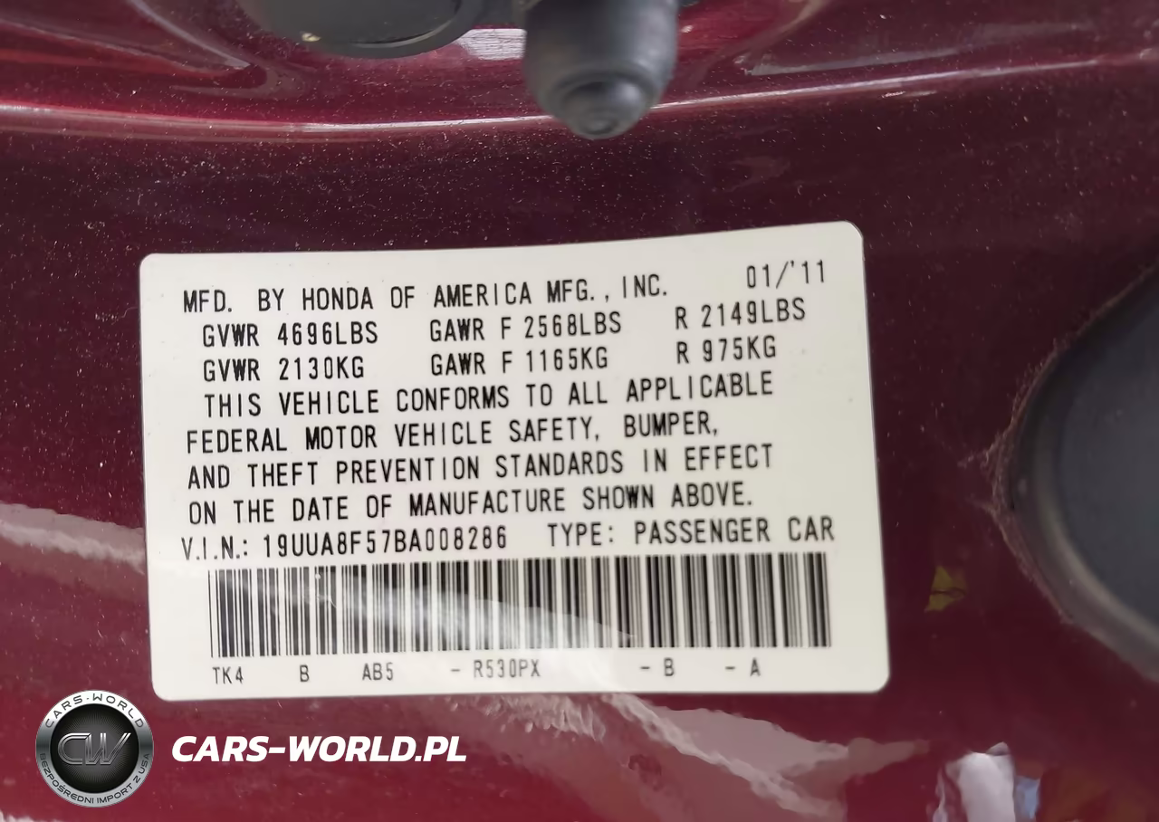 2011 Acura Tl 3.5 VIN:19UUA8F57BA008286 - 9