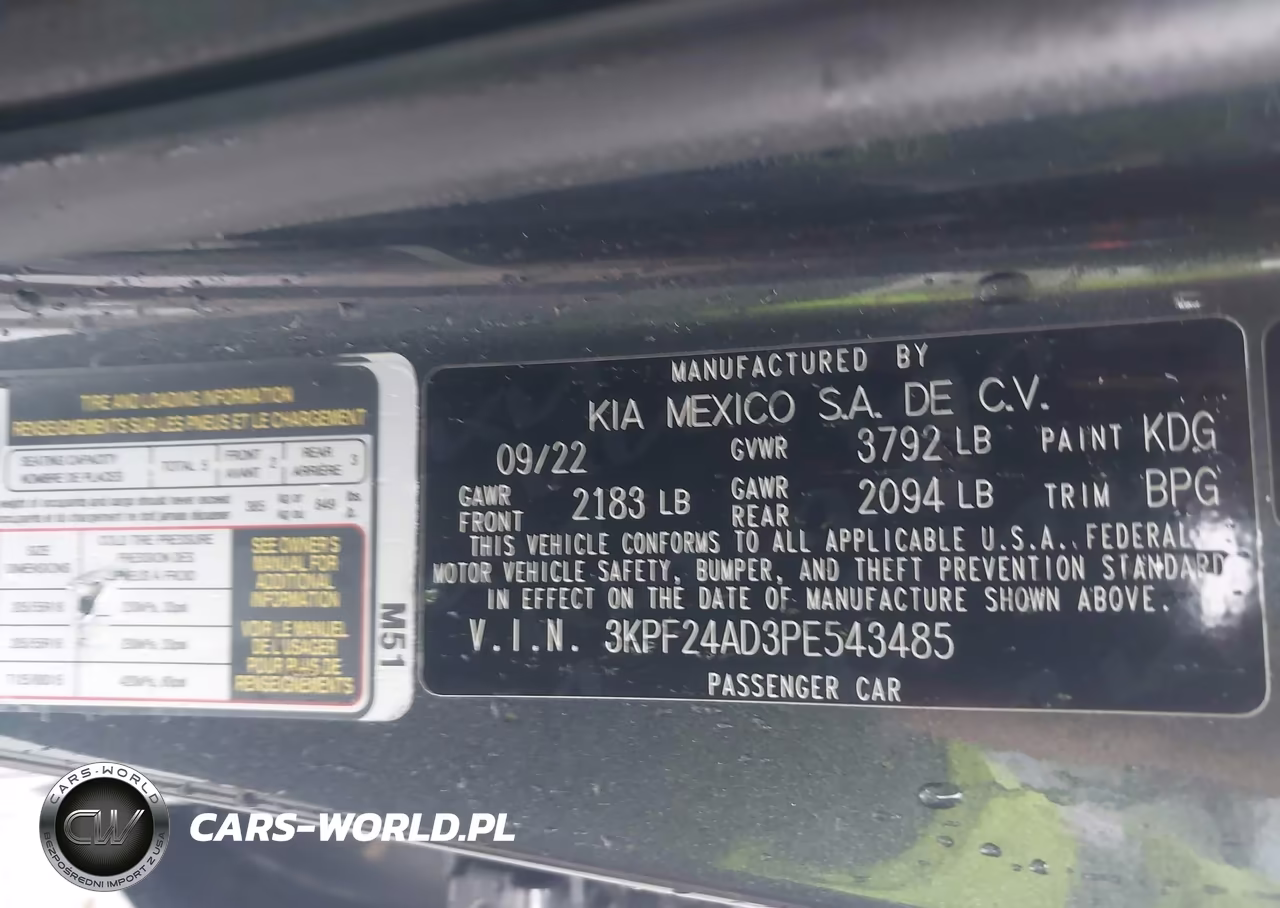 2023 Kia Forte Lxs VIN:3KPF24AD3PE543485 - 9