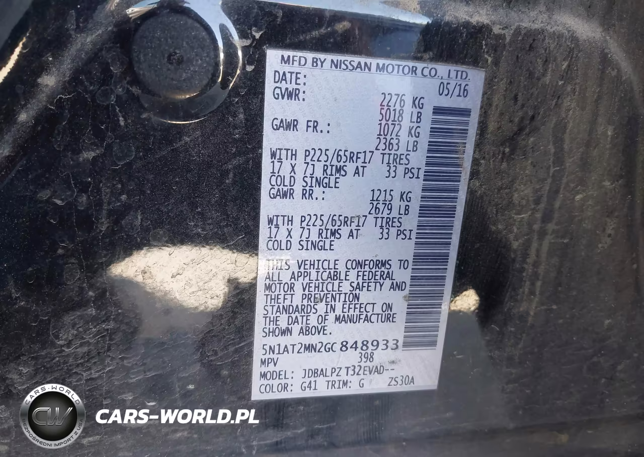 2016 Nissan Rogue S VIN:5N1AT2MN2GC848933 - 9