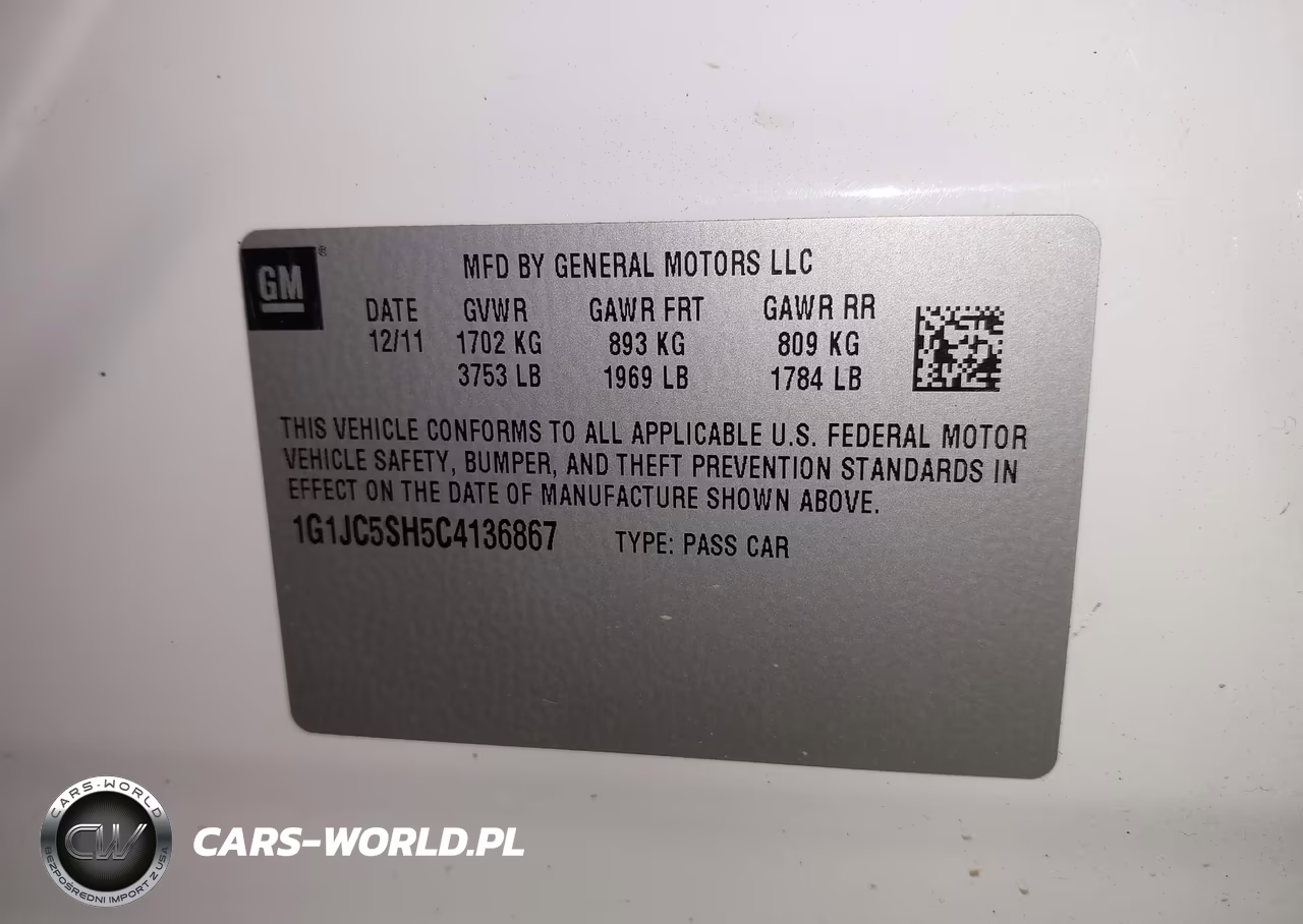 2012 Chevrolet Sonic 2Lt VIN:1G1JC5SH5C4136867 - 9