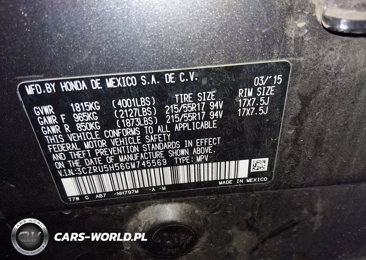2016 Honda Hr-V Ex VIN:3CZRU5H56GM745569 - 9