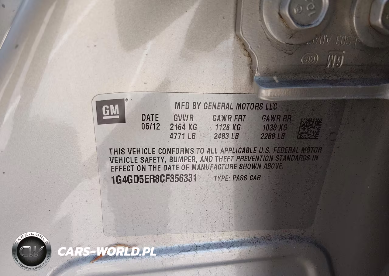2012 Buick Lacrosse Premium 1 Group VIN:1G4GD5ER8CF356331 - 9