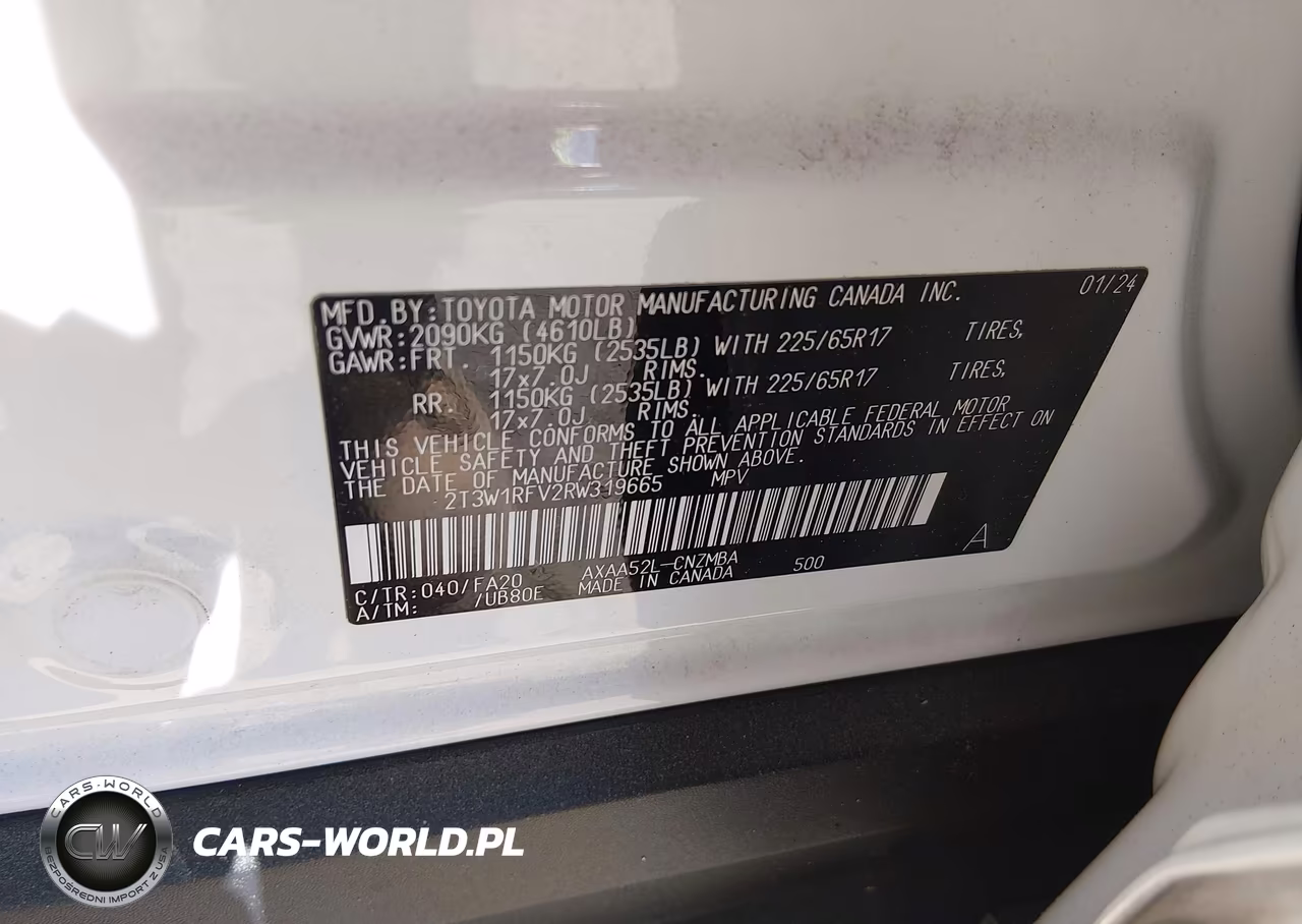 2024 Toyota Rav4 Xle VIN:2T3W1RFV2RW319665 - 9